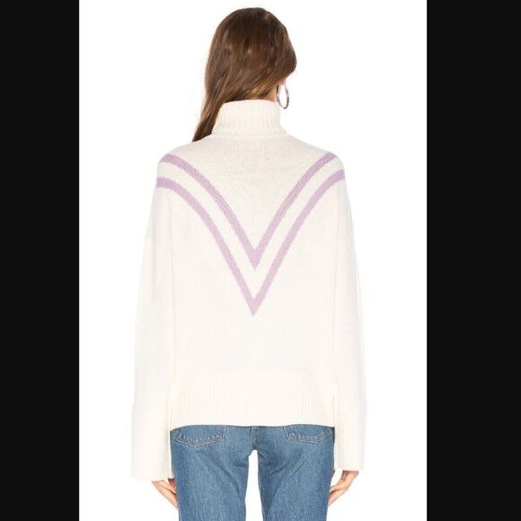 *spot* NWT Revolve x Lovers + Friends Caroline Sweater in ivory/purple| Size XS - Picture 3 of 11